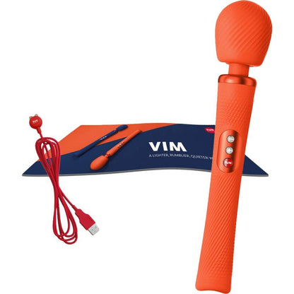 FUN FACTORY - VIM BAGUETTE RUMBLE VIBRANTE RECHARGEABLE EN SILICONE BLEU MINUIT