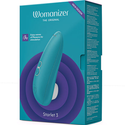 WOMANIZER - STIMULATEUR CLITORAL STARLET 3 TURQUOISE