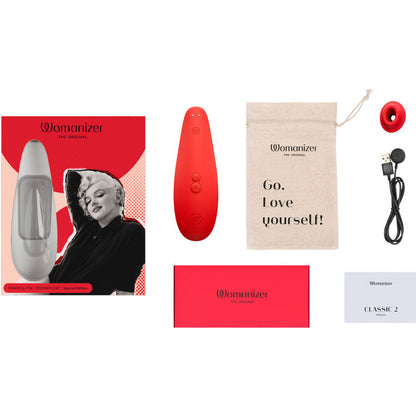 WOMANIZER - MARILYN MONROE CLASSIC 2 STIMULATEUR CLITORAL VIVID RED