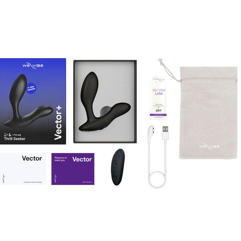 WE-VIBE - MASSEUR DE PROSTATE VECTOR+ NOIR