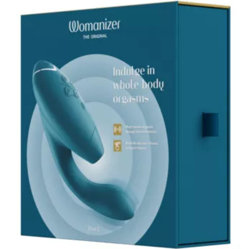 WOMANIZER - DUO 2 STIMULATOR BLEU PÉTROLE