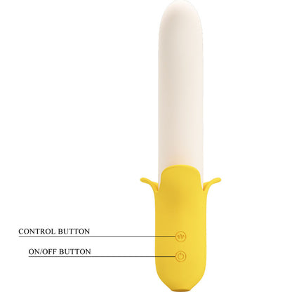 PRETTY LOVE - BANANA GEEK SUPER POWER 7 VIBRATIONS UP&DOWN SILICONE NOIR