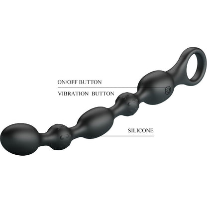 PRETTY LOVE - BALLES ANAL VAN 10 VIBRATIONS RECHARGEABLES EN SILICONE