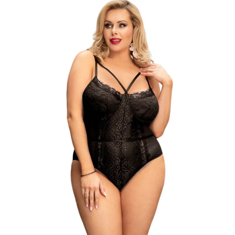 QUEEN LINGERIE - TEDDY DENTELLE NOIRE S/M