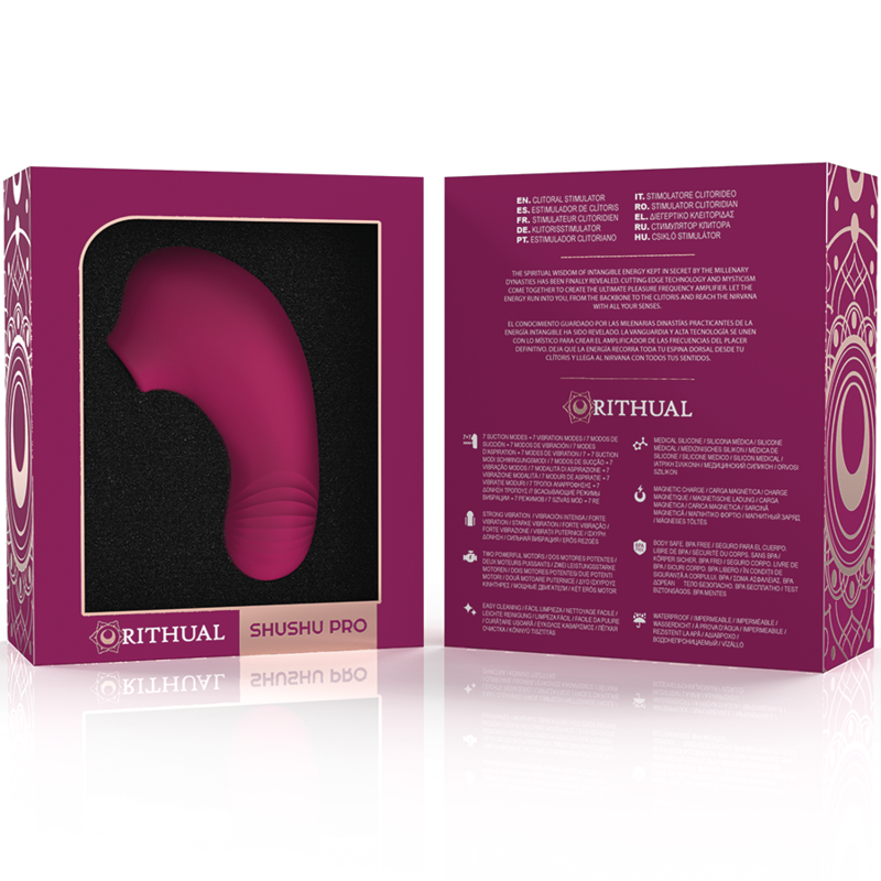 RITHUAL - STIMULATEUR DE CLITORIS DE POCHE SHUSHU PRO 2 PUISSANTS MOTEURS DORCHIDÉES