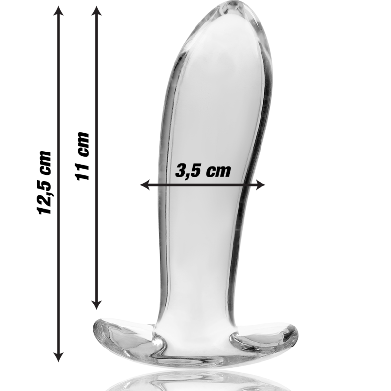 NEBULA SERIES BY IBIZA - PLUG ANAL MODÈLE 5 VERRE BOROSILICATE CLAIR 12.5 CM -O- 3.5 CM