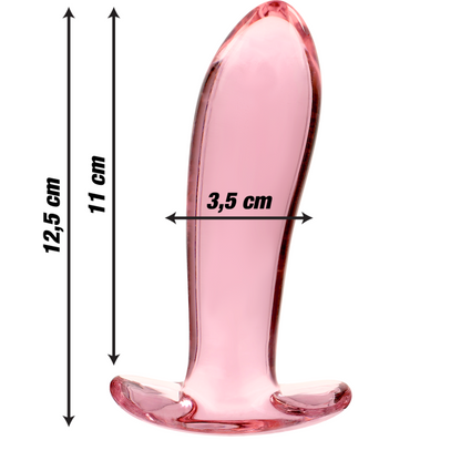 NEBULA SERIES BY IBIZA - PLUG ANAL MODÈLE 5 VERRE BOROSILICATE CLAIR 12.5 CM -O- 3.5 CM