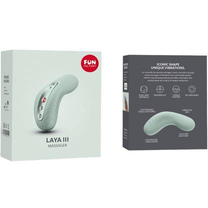 FUN FACTORY - VIBRATEUR RECHARGEABLE LAYA III VERT SAGE