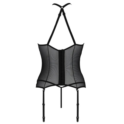 PASSION - CORSET SATARA LIGNE ÉROTIQUE NOIR S/M