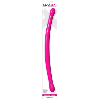 CLASSIX - GODE DOUBLE SOUPLE 43,7 CM ROSE