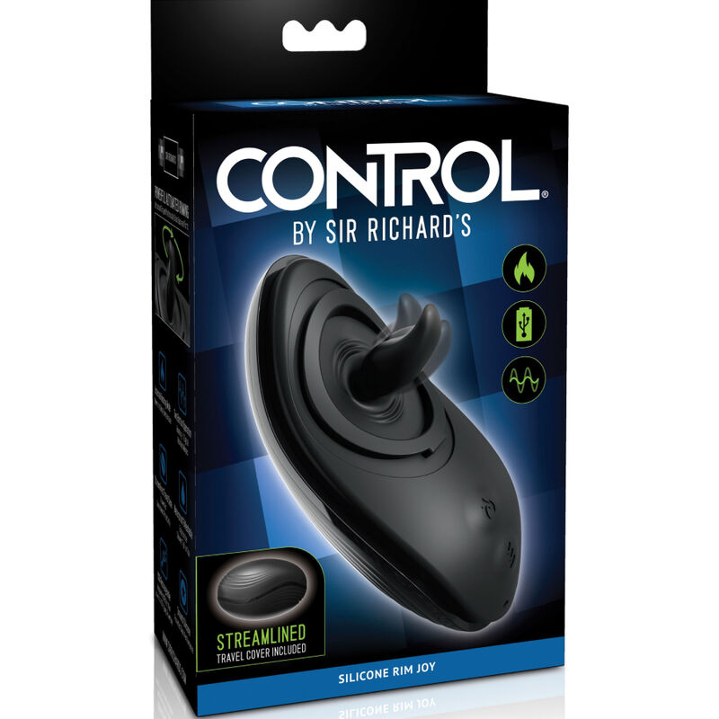 SIR RICHARDS - STIMULATEUR ANAL RIM JOY VIBRATEUR & SILICONE NOIR