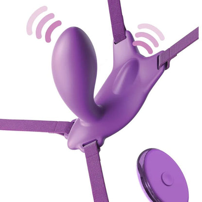 FANTASY FOR HER - HARNAIS PAPILLON G-SPOT AVEC VIBRATEUR, RECHARGEABLE ET TÉLÉCOMMANDE VIOLET