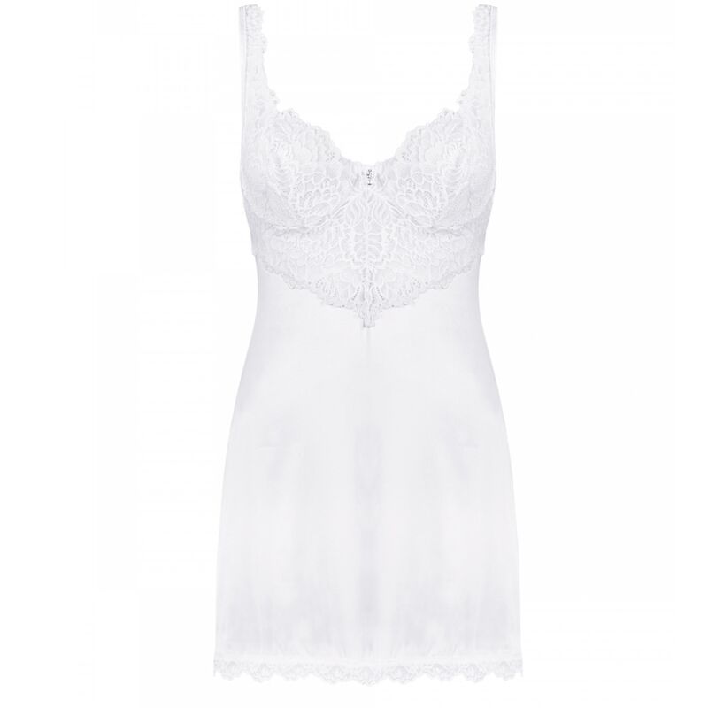 OBSESSIVE - CHEMISE AMOR BLANCO & STRING BLANC S/M