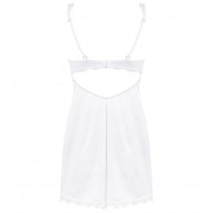 OBSESSIVE - CHEMISE AMOR BLANCO & STRING BLANC S/M