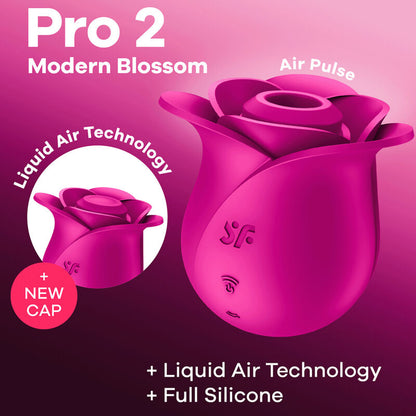 SATISFYER - AIR PULSE VIBRATEUR FLEUR MODERNE PRO 2