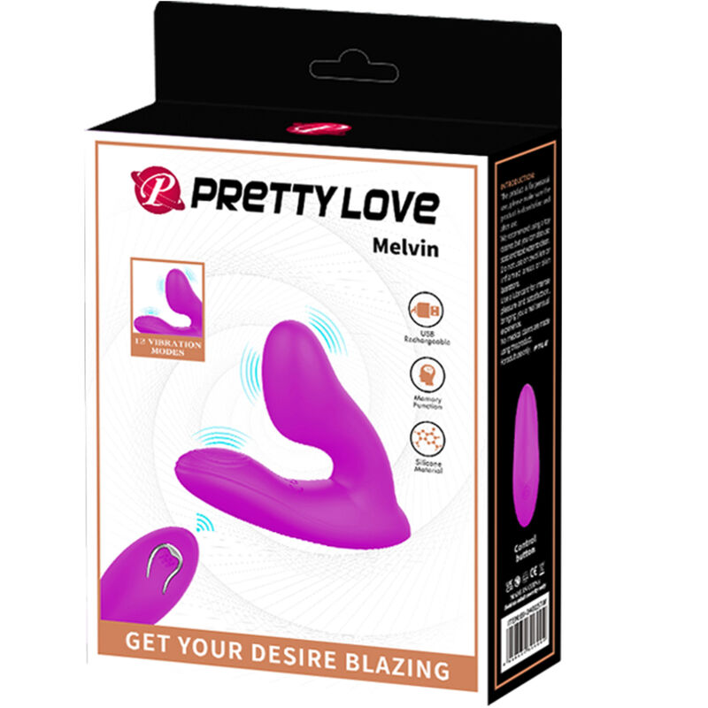 PRETTY LOVE - MASSEUR DE CLITORIS MELVIN AVEC TÉLÉCOMMANDE