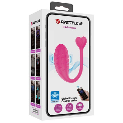 PRETTY LOVE - OEUF VIBRANT ROSE FISHER CONTRÔLÉ PAR APPLICATION