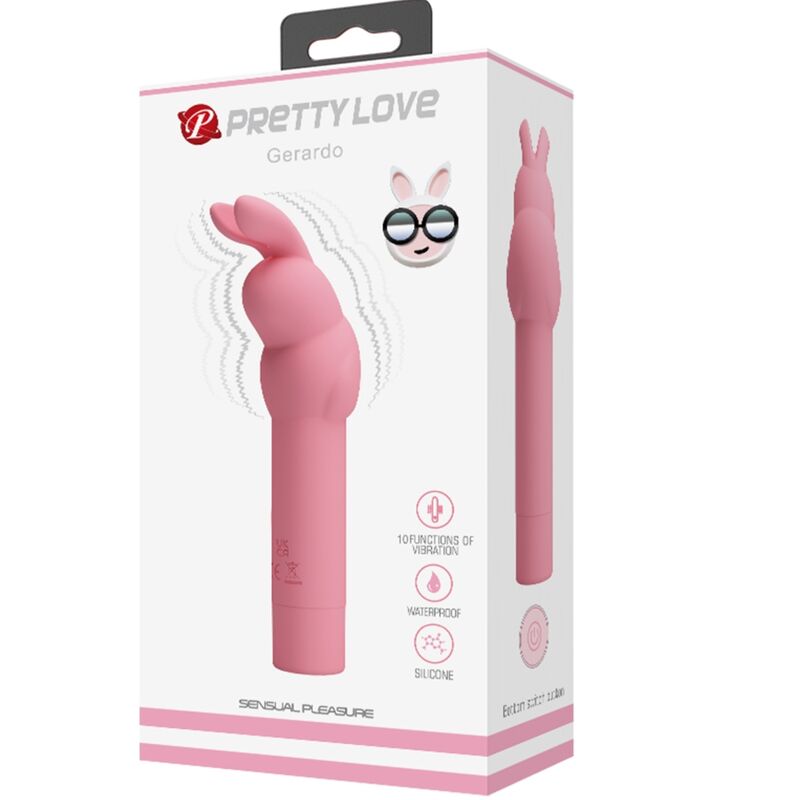 PRETTY LOVE - VIBRATEUR LAPIN ROSE