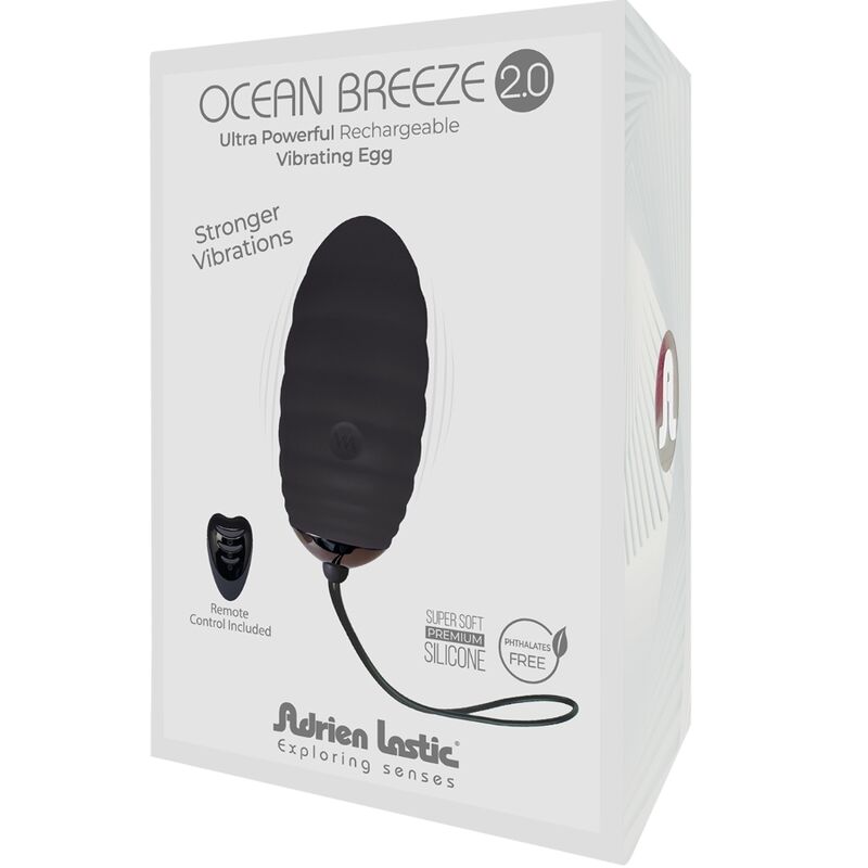 ADRIEN LASTIC - OCEAN BREEZE 2.0 TÉLÉCOMMANDE UF VIBRANT RECHARGEABLE NOIR