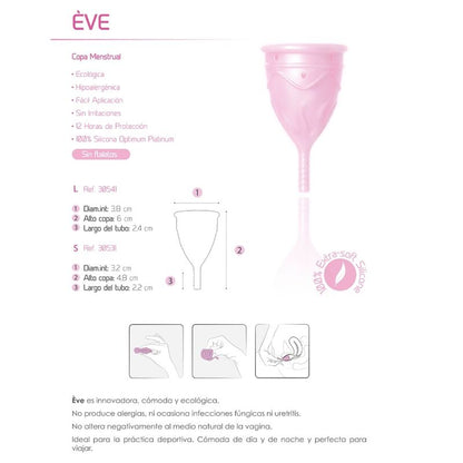 FEMINTIMATE - COUPE MENSTRUELLE EN SILICONE EVE TAILLE S