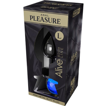 ALIVE - MINI PLUG ANAL PLEASURE MÉTAL BLEU TAILLE L