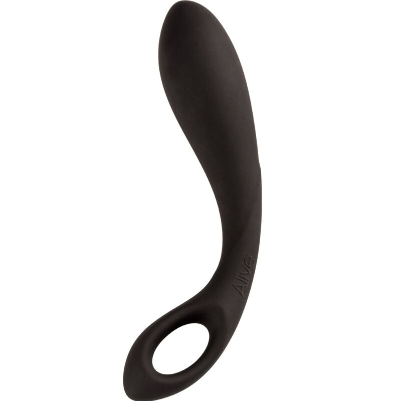 ALIVE - MASSEUR ANAL COEUR NOIR 15 CM