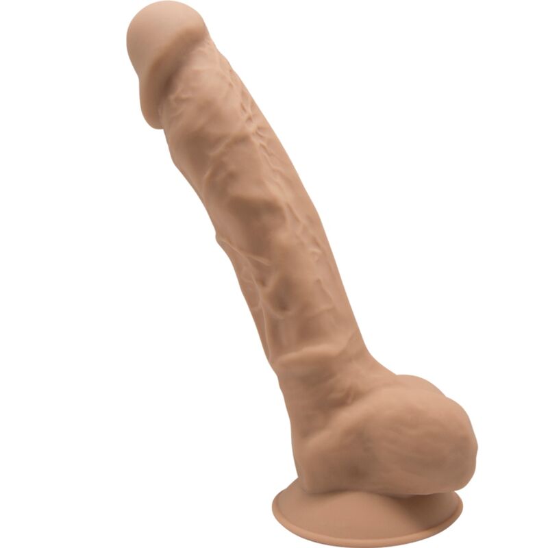 SILEXD - MODÈLE 1 PÉNIS RÉALISTE PREMIUM SILEXPAN SILICONE CARAMEL 23 CM