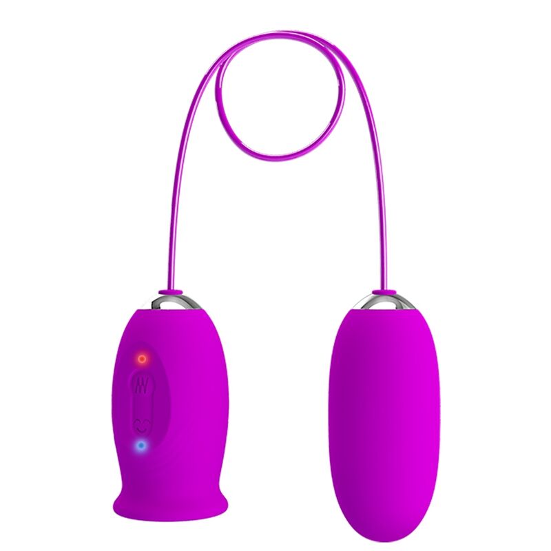 PRETTY LOVE - VIBRATEUR RECHARGEABLE DAISY DUAL EGG VIOLET