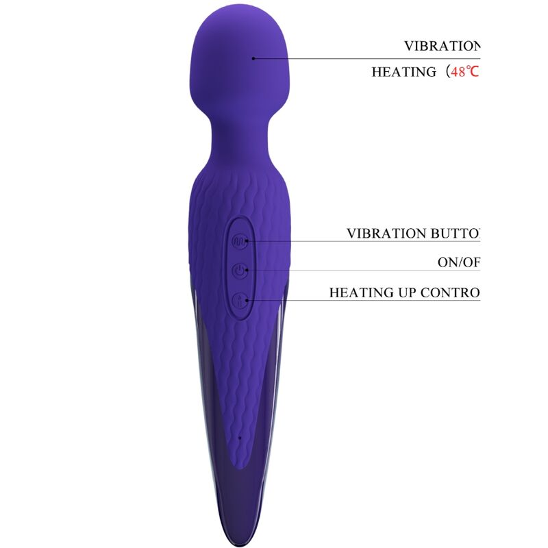 PRETTY LOVE - ANTONY YOUTH WAND VIBRATEUR VIOLETTE EFFET CHALEUR