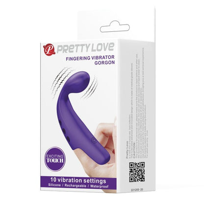 PRETTY LOVE - VIBRATEUR  DOIGT RECHARGEABLE GORGON VIOLET