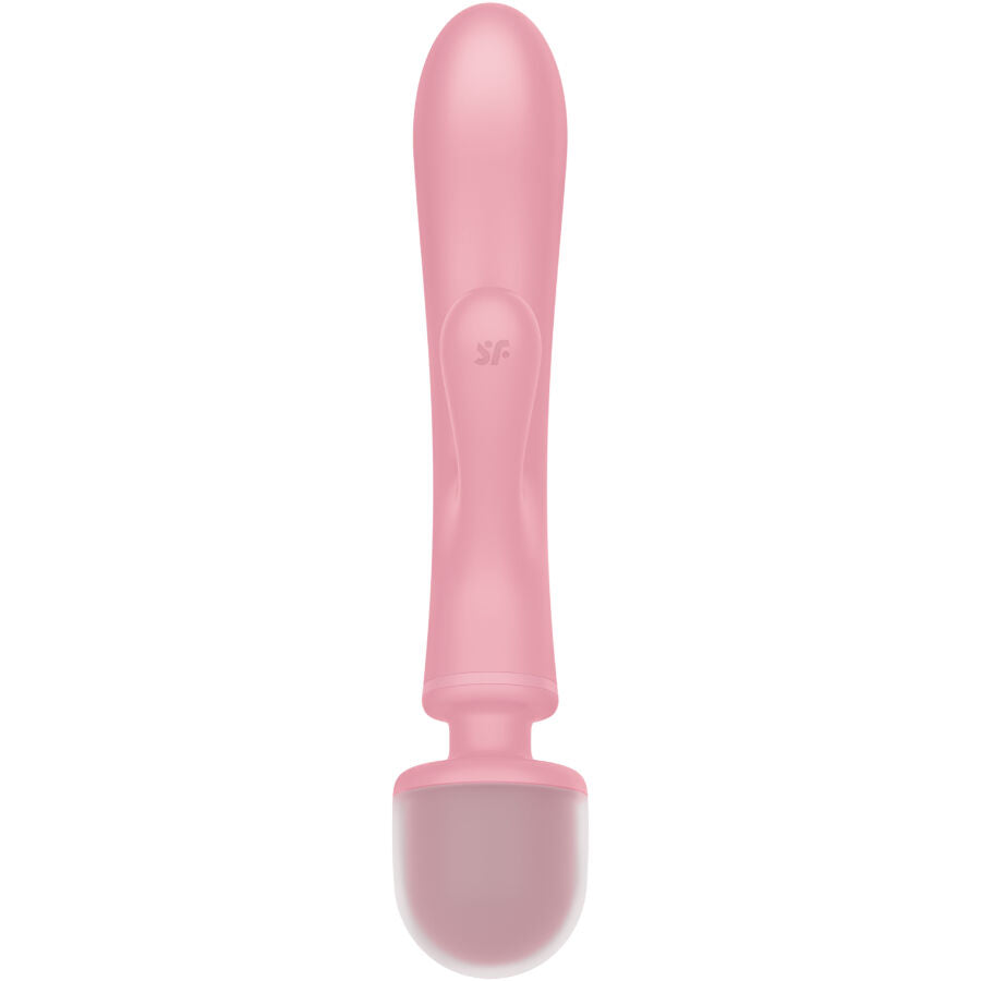 SATISFYER - MASSEUR VIBRATEUR LAPIN TRIPLE LOVER ROSE