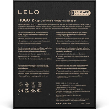 LELO - MASSEUR DE PROSTATE HUGO 2 VERT