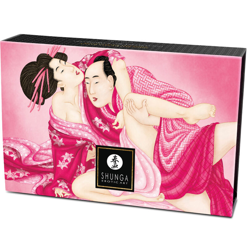 SHUNGA - KIT DE POUDRE DE MASSAGE COMESTIBLE FRAMBOISE