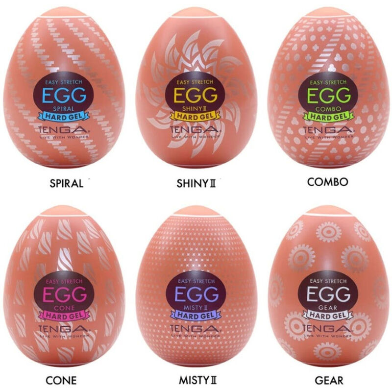 TENGA - OEUF MASTURBATEUR DUR PACK 6 UNITÉS