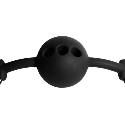 FETISH SUBMISSIVE BONDAGE - BÂILLON À BOULE EN SILICONE RESPIRANT