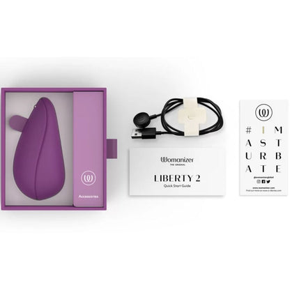 WOMANIZER - LIBERTY 2 STIMULATEUR & VENTOUSE CLITORIS VERT CLAIR