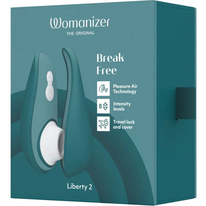 WOMANIZER - LIBERTY 2 STIMULATEUR & VENTOUSE CLITORIS VERT CLAIR