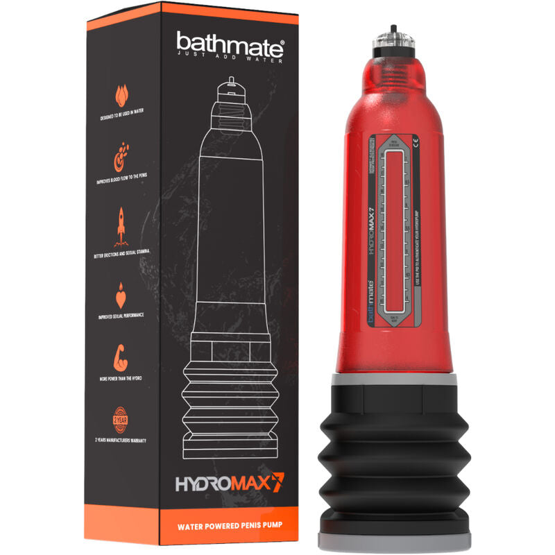 BATHMATE - HYDROMAX 7 AUGMENTATION DE PÉNIS ROUGE