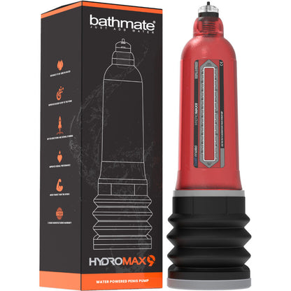 BATHMATE - HYDROMAX 9 POMPE DAUGMENTATION DE PÉNIS ROUGE