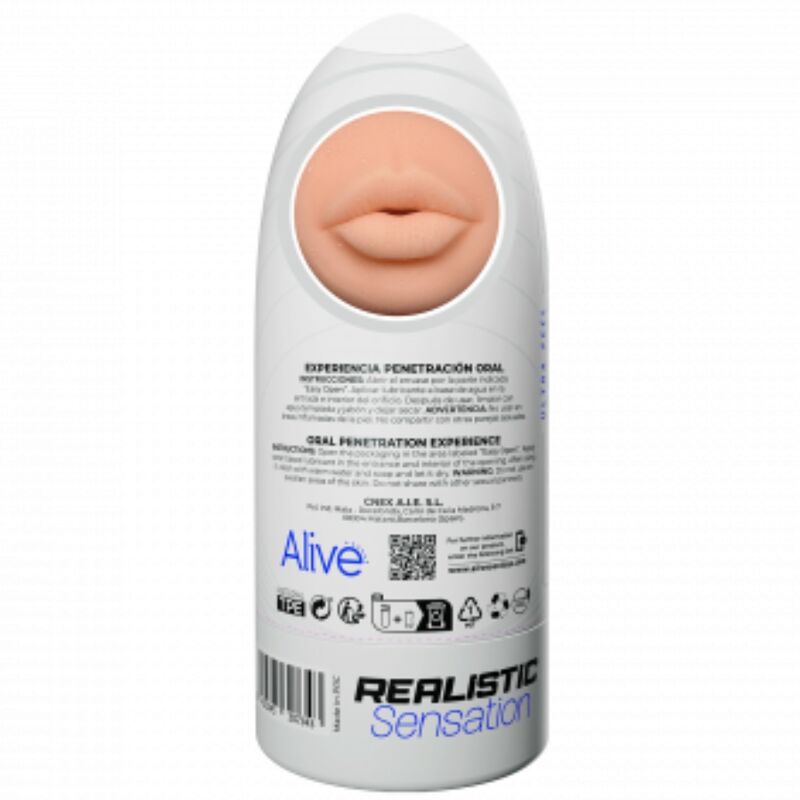 ALIVE - MASTURBATEUR MÂLE FLEX ORAL TAILLE M