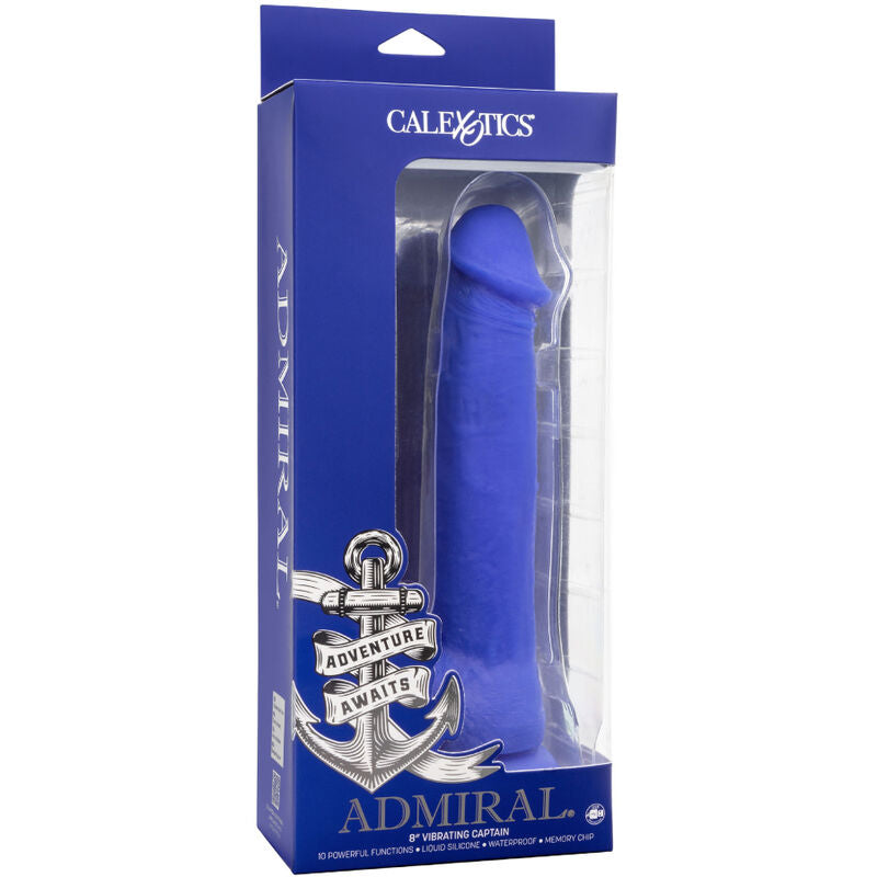 CALEXOTICS - ADMIRAL VIBRATEUR GODE RÉALISTE CAPTAIN BLEU