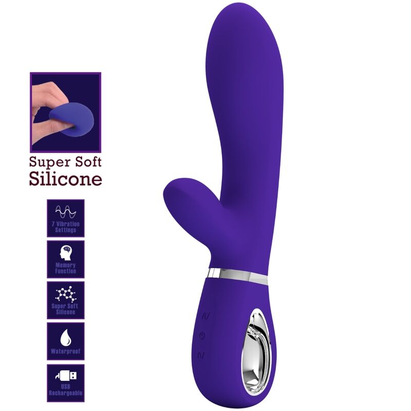 PRETTY LOVE - VIBRATEUR MULTIFONCTION G-SPOT THOMAS VIOLET