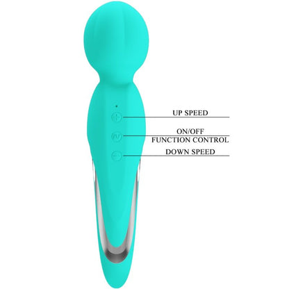 PRETTY LOVE - WALTER VIBRATEUR WAND AQUA VERT