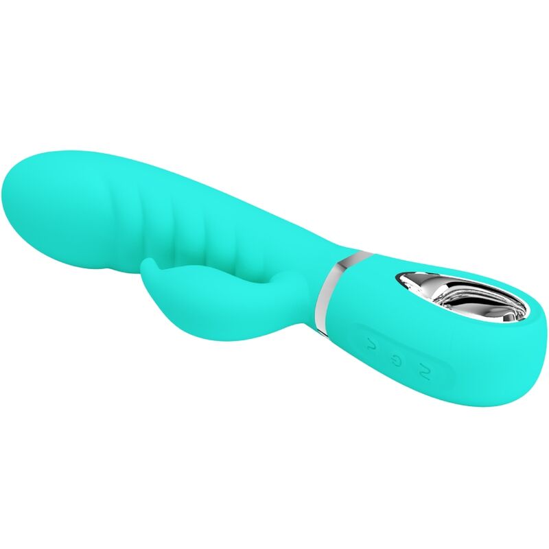 PRETTY LOVE - VIBRATEUR MULTIFONCTION G-SPOT PRESCOTT VERT AQUA