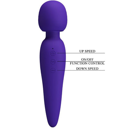 PRETTY LOVE - MASSEUR MEREDITH 12 MODES DE VIBRATION VIOLET