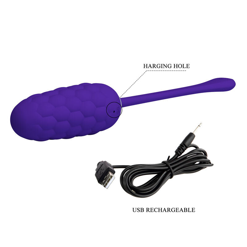 PRETTY LOVE - OEUF VIBRANT  TEXTURE MARINE RECHARGEABLE VIOLET