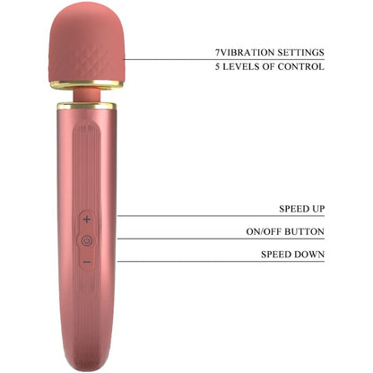 PRETTY LOVE - MASSEUR 7 MODES DE VIBRATION ROSE