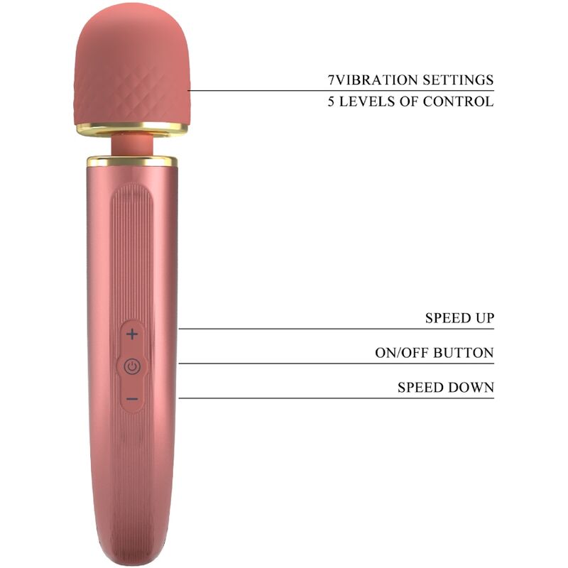 PRETTY LOVE - MASSEUR 7 MODES DE VIBRATION ROSE