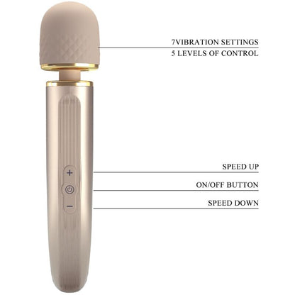 PRETTY LOVE - MASSEUR 7 MODES DE VIBRATION CHAMPAGNE