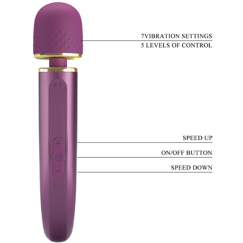 PRETTY LOVE - MASSEUR 7 MODES DE VIBRATION VIOLET